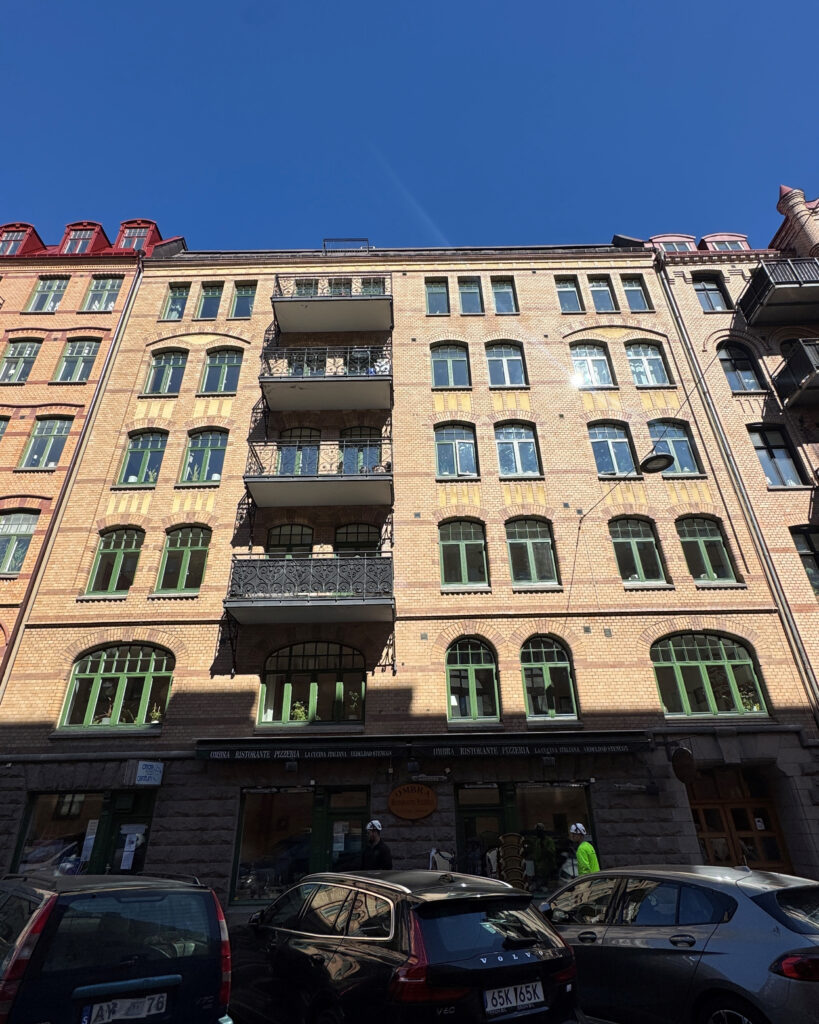 Fasade efter PLANTAGEGATAN GÖTEBORG DOFAB